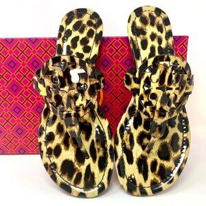 Tory Burch MILLER PRINTED PATENT SANDAL, Size 8